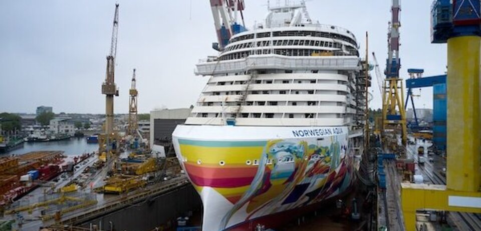 NCL marks ‘milestone’ with Norwegian Aqua shipyard float-out