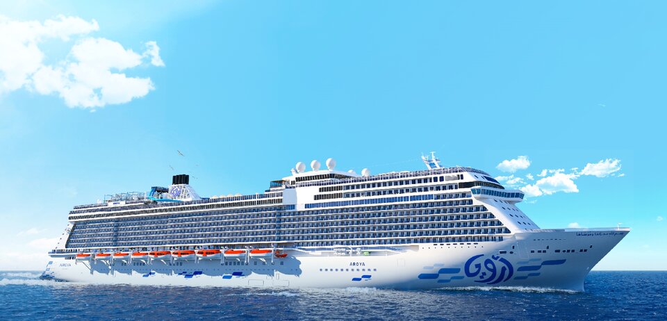 Aroya Cruises reveals ship design at Arabian Travel Market