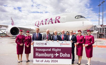 Qatar Airways launches daily flights from Doha to Hamburg