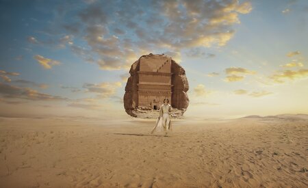 Solo female traveller explores Saudi Arabia's Hegra in new This Land is Calling tourism campaign