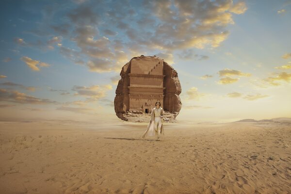 Solo female traveller explores Saudi Arabia's Hegra in new This Land is Calling tourism campaign