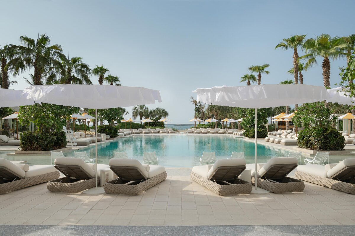 Delano Dubai, pool and beach