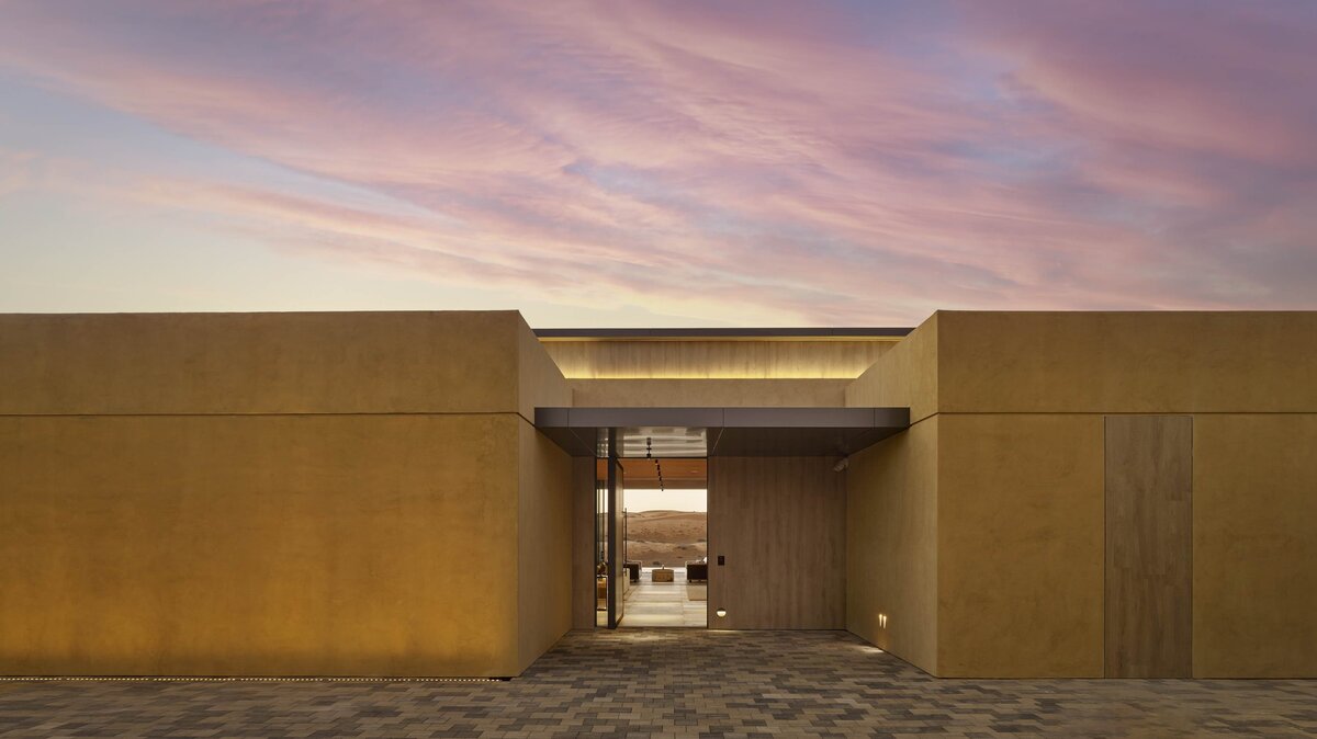 The Ritz-Carlton Al Wadi Desert, entrance