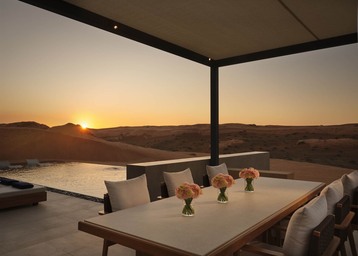 The Ritz-Carlton Al Wadi Desert, outdoor dining