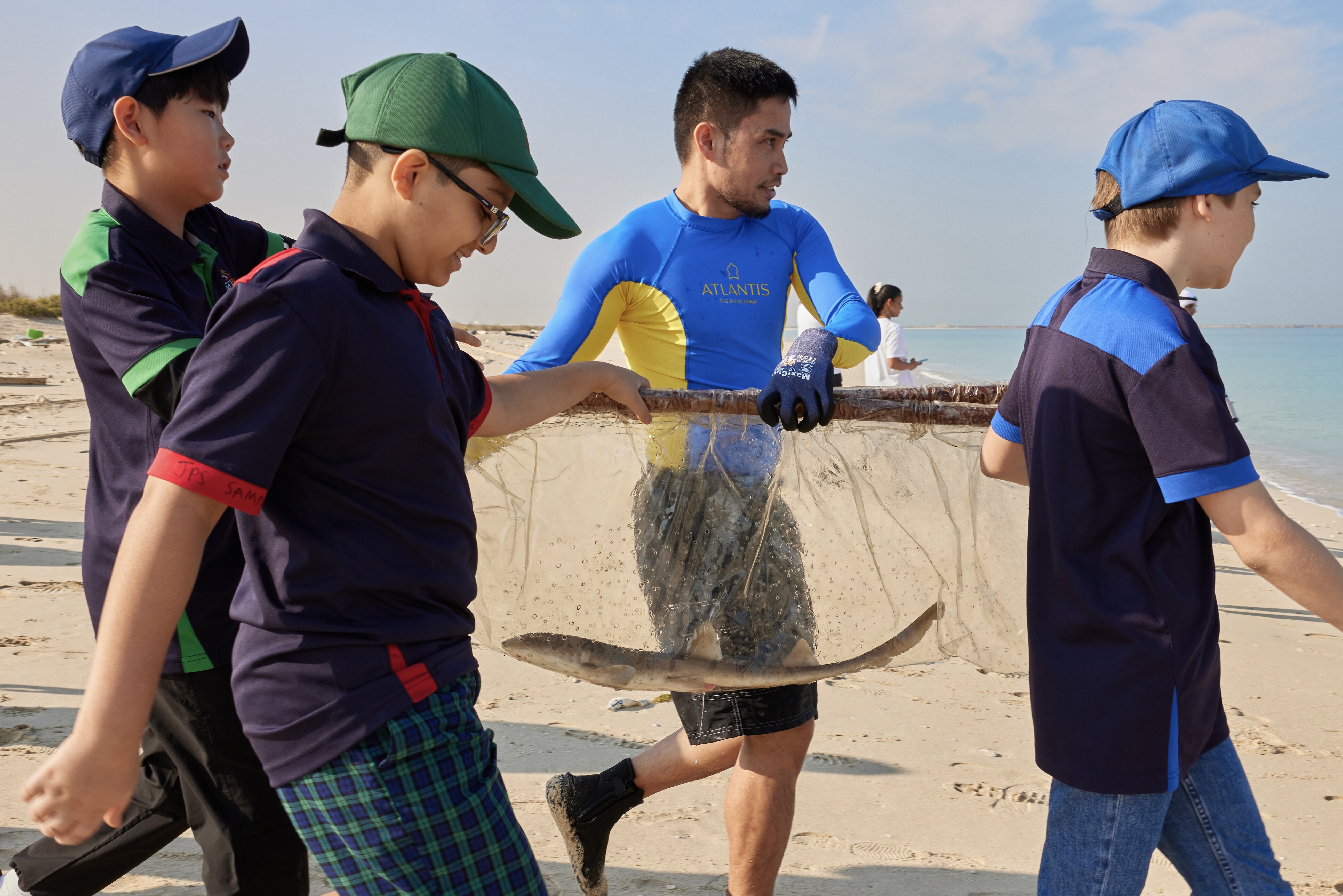 Atlantis Dubai releases 20 sharks and 3 stingrays