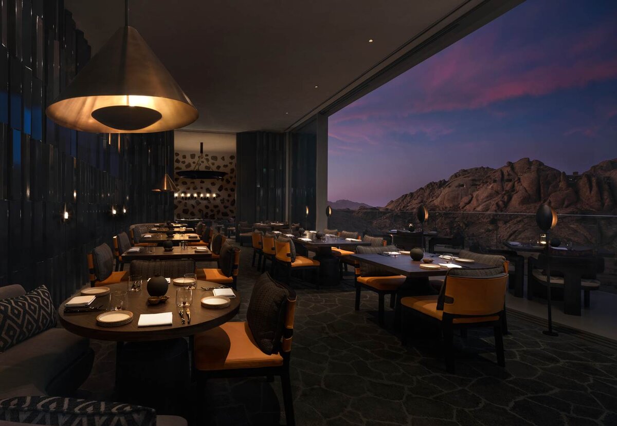 Desert Rock Resort, Saudi Arabia, Nyra restaurant