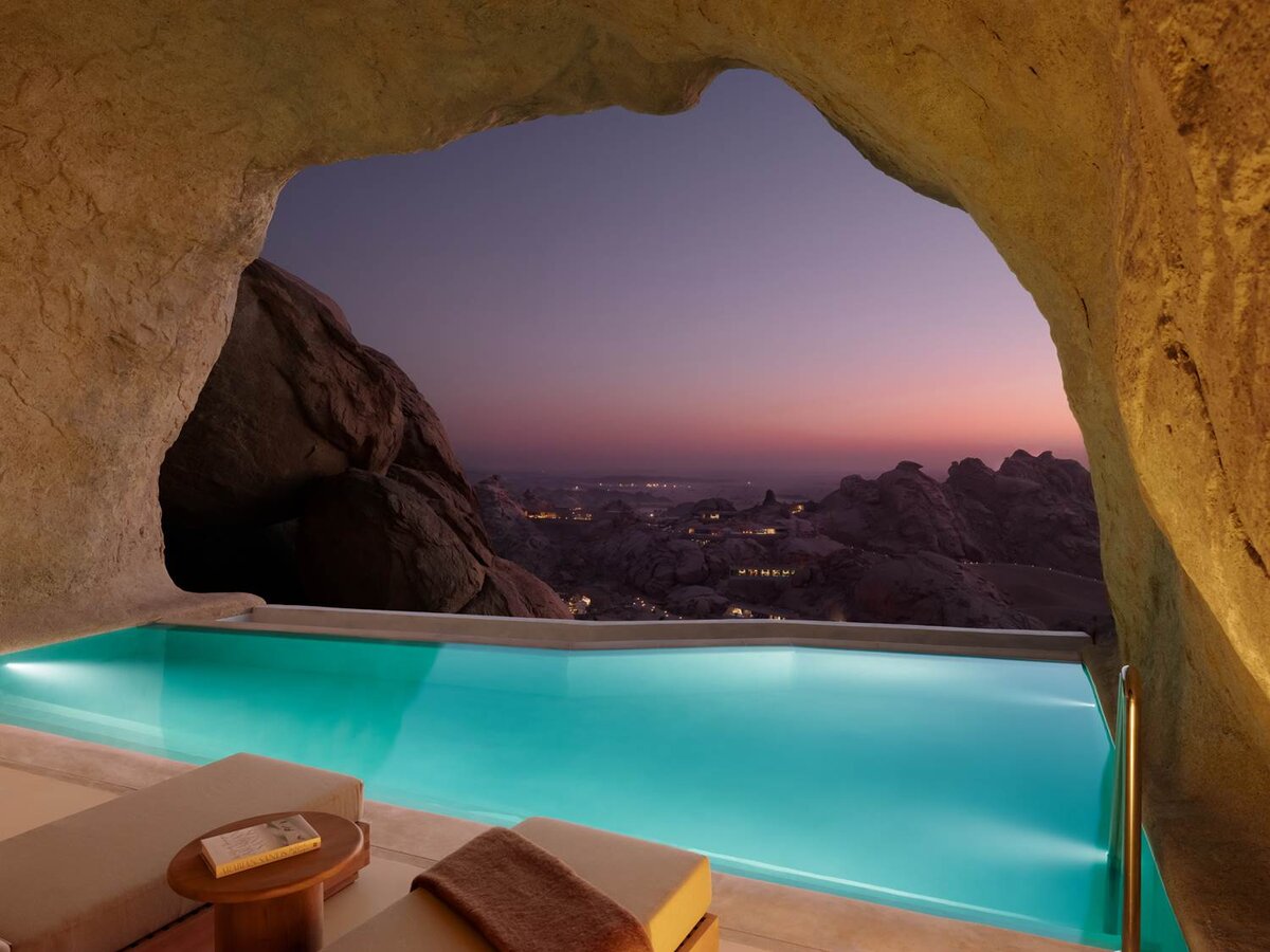 Desert Rock Resort, Saudi Arabia, Villa pool