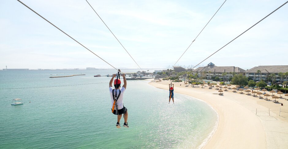 New outdoor attraction features Qatar's longest zipline