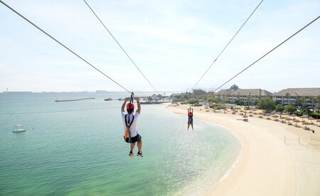 New outdoor attraction features Qatar's longest zipline