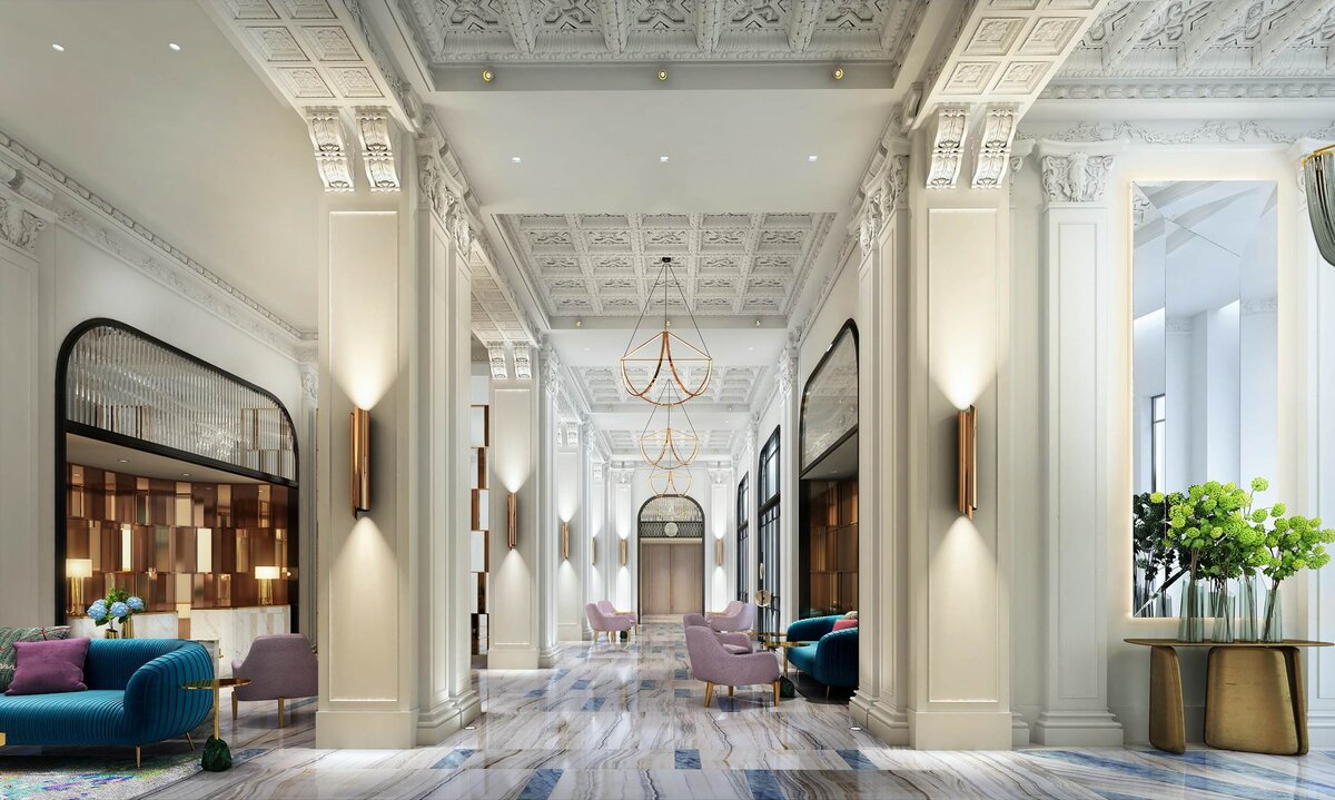 Fairmont Breakers Long Beach, California, lobby