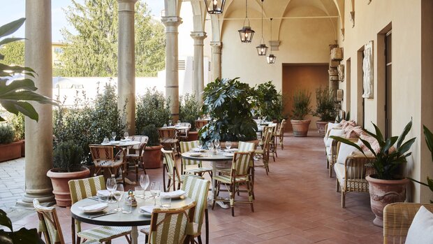 The Hoxton Florence, Italy, Alassio Italian restaurant terrace