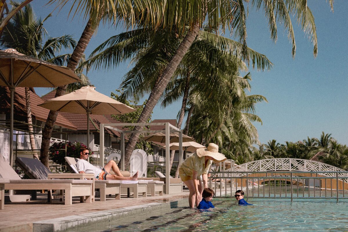 Sun Siyam Olhuveli, the Maldives, longest pool in the archipelago