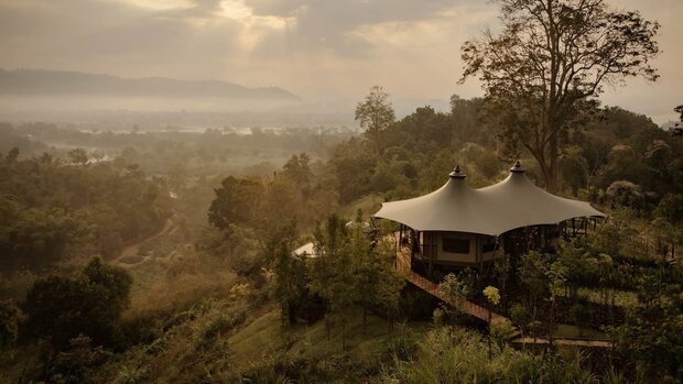 Anantara Golden Triangle resort, Mekong Explorer Tent