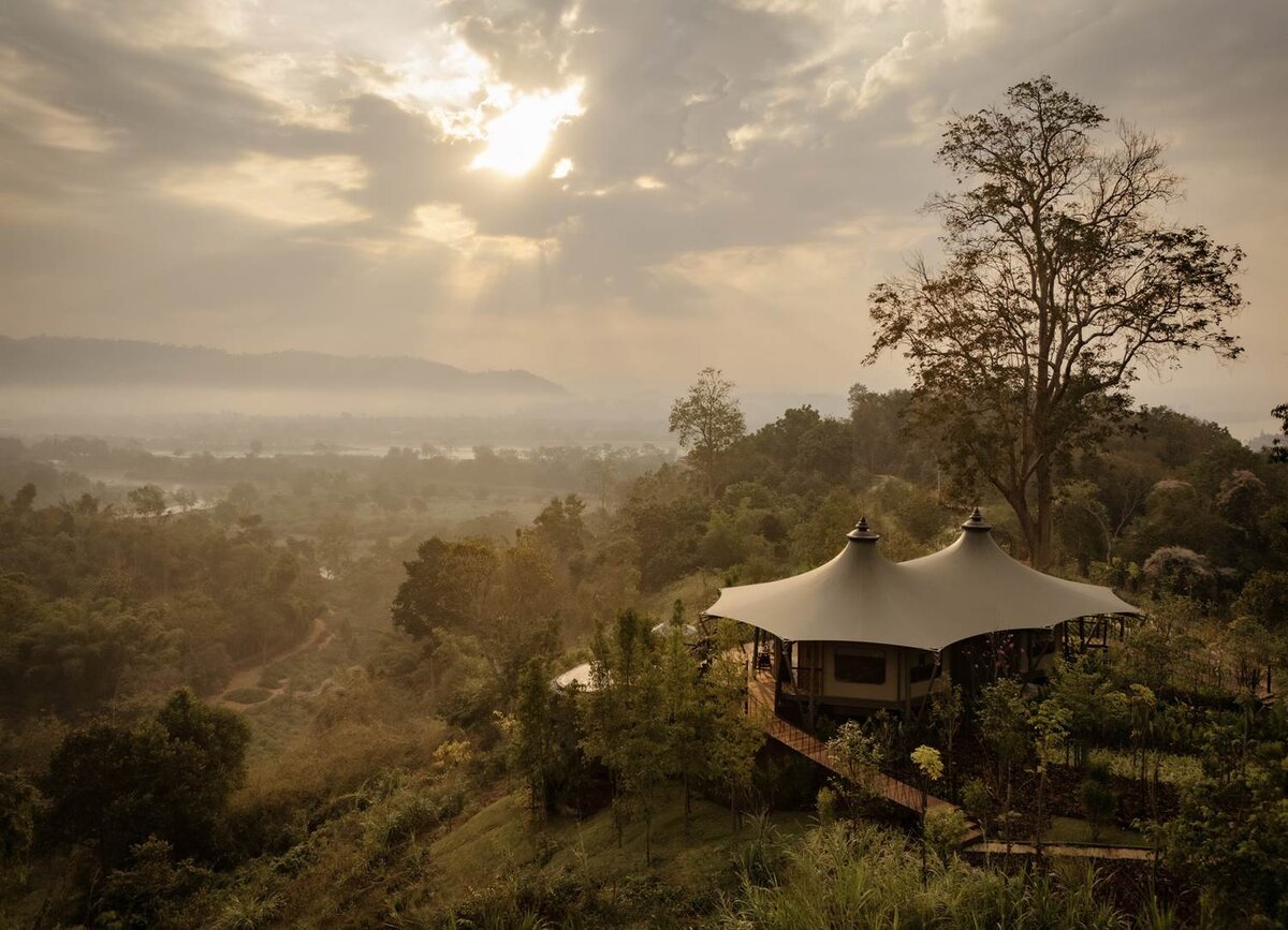 Anantara Golden Triangle resort, Mekong Explorer Tent
