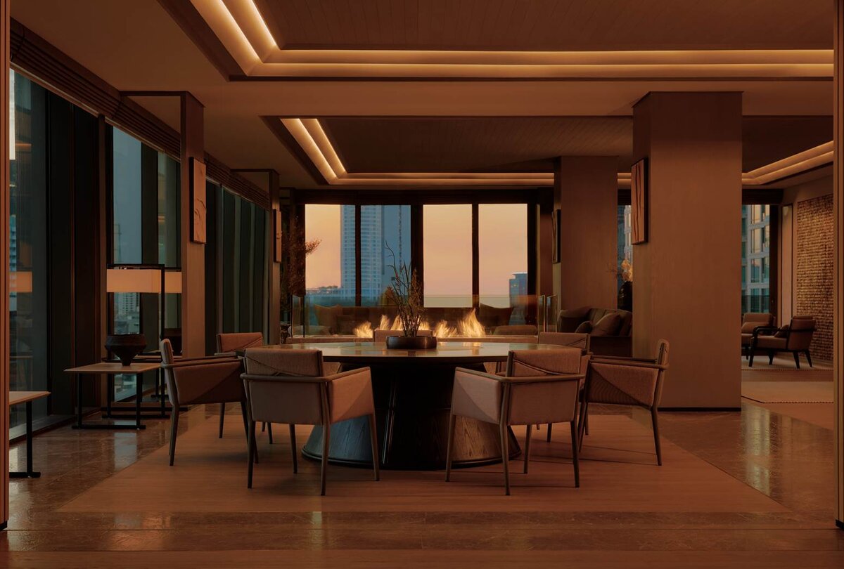 Aman Nai Lert Bangkok, Thailand, Aman Suite living room