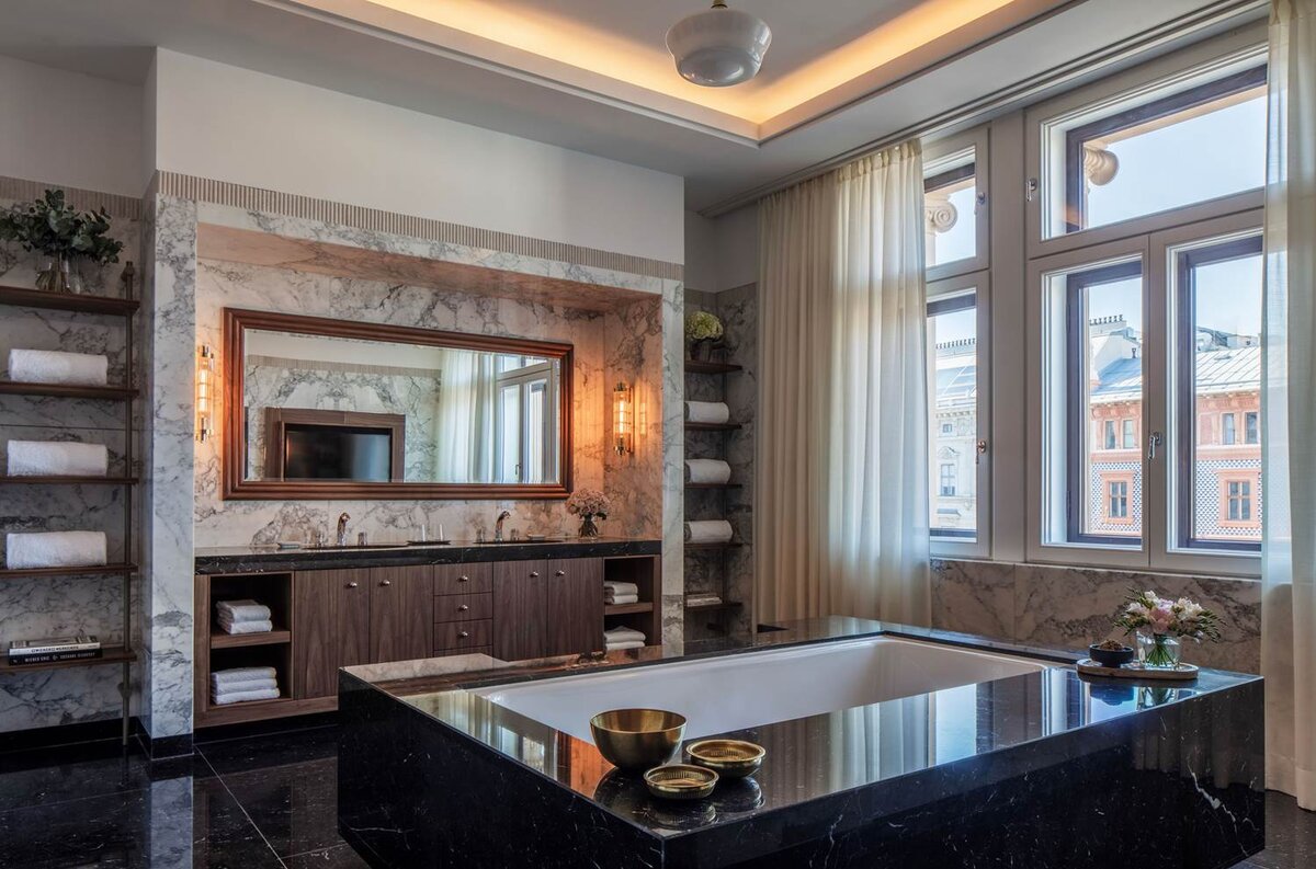 Anantara Palais Hansen Vienna Hotel, Presidential Suite Bathroom