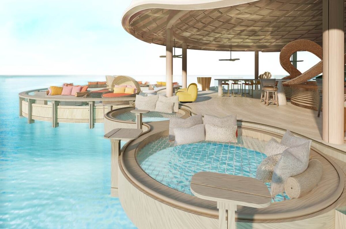 Centara Grand Lagoon Maldives, Coral Bar cabanas