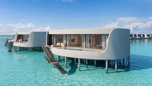 Centara Grand Lagoon Maldives, Overwater Villa private pool