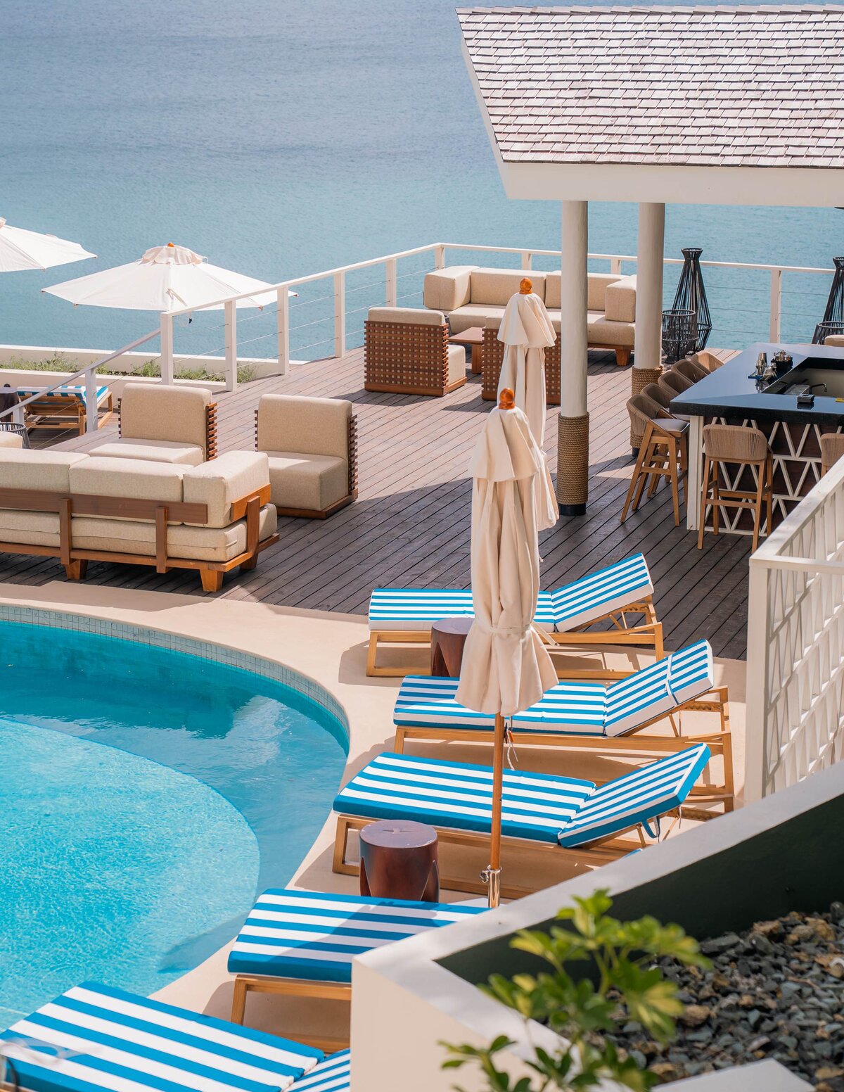 Secrets St Lucia Resort & Spa, pool sunloungers