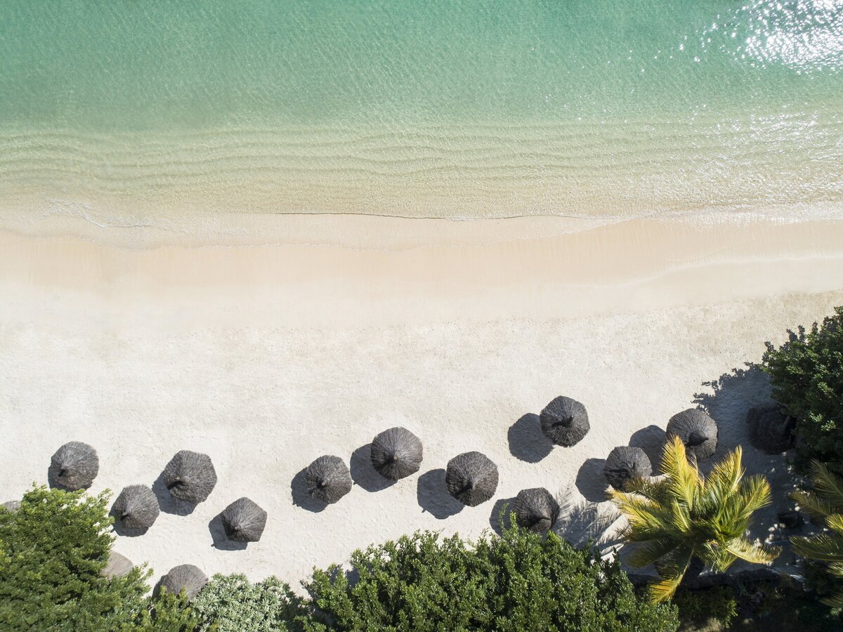 LUX Grand Baie Aerial Beach View