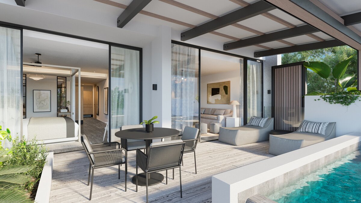 LUX Grand Baie Residences Private Pool and Patio