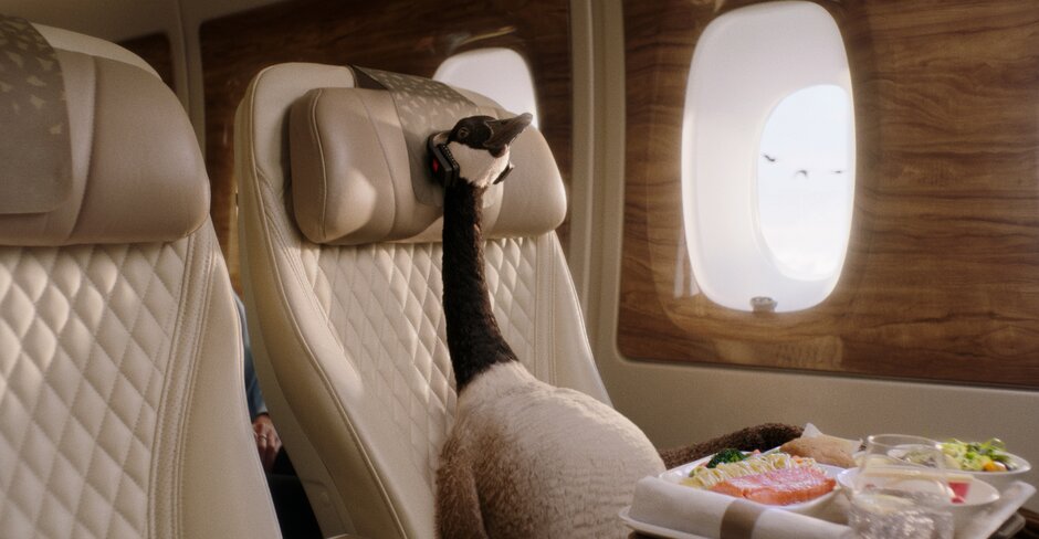 Emirates airline's latest brand ambassador is a goose