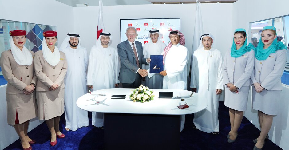 شركة طيران الإمارات الإماراتية وشركة طيران الخليج البحرينية تطلقان اتفاقية للرمز المشترك
