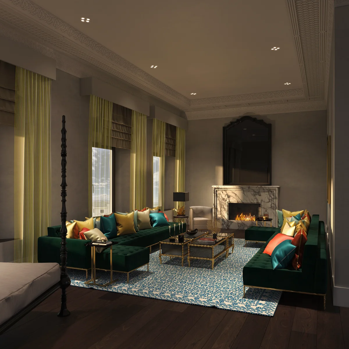 Fairmont Tazi Palace Tangier, Royal Suite living room
