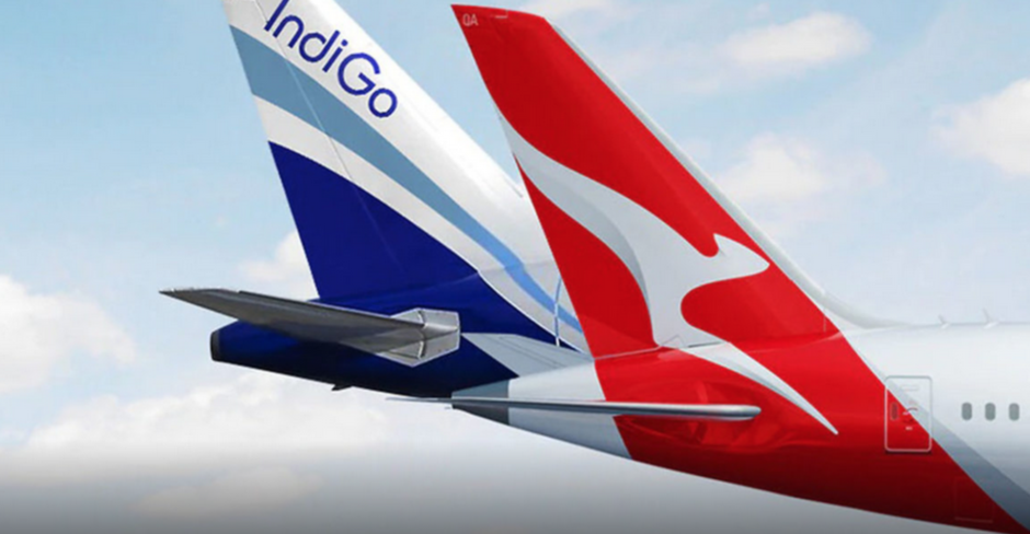 شركة كانتاس للطيران الأسترالية توسع شراكتها بالرمز المشترك مع شركة إنديغو الهندية