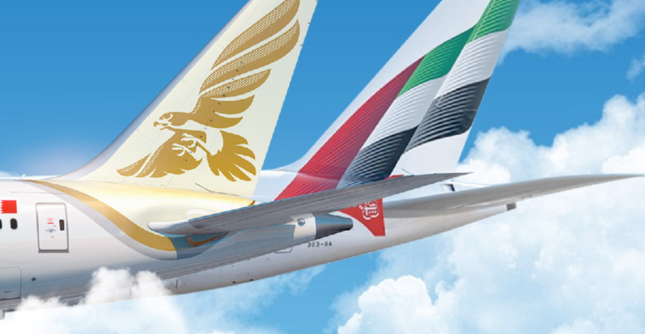 طيران الخليج وطيران الإمارات تقومان بتفعيل اتفاقية الرمز المشترك