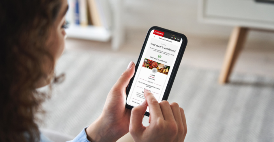 Emirates introduces meal pre-ordering service
