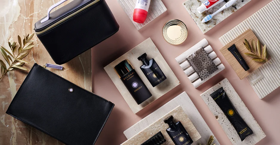 Emirates unveils Bulgari amenity kits for the Autumn/Winter 2023