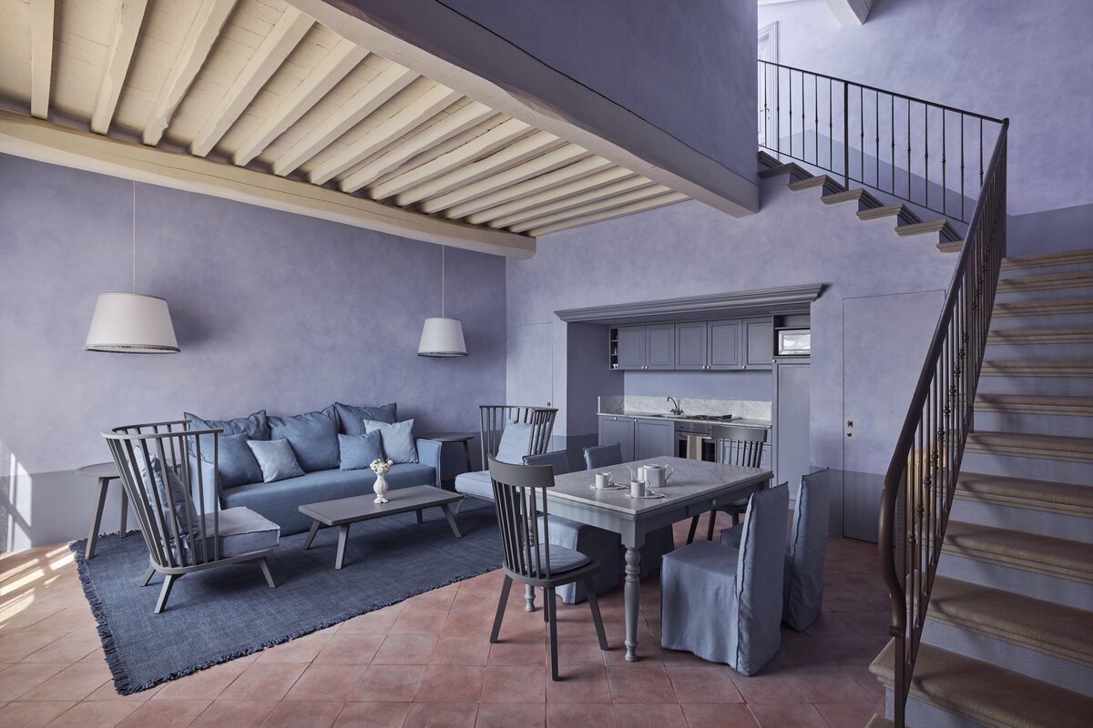 COMO Castello Del Nero’s Podere San Filippo, Tuscany, La Querce Apartment Living room