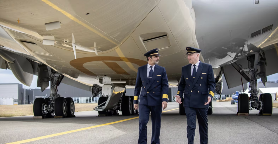 Etihad pilots can now fly both A350 and A380 aircraft